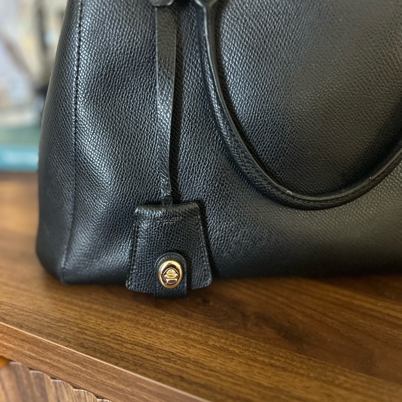 Coach Black Leather Shoulder Bag - Picture 4 of 13